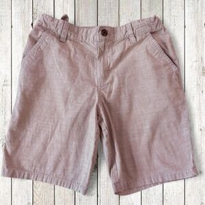 Cat & Jack Boys Khaki Linen Blend Pull On Shorts Size 14